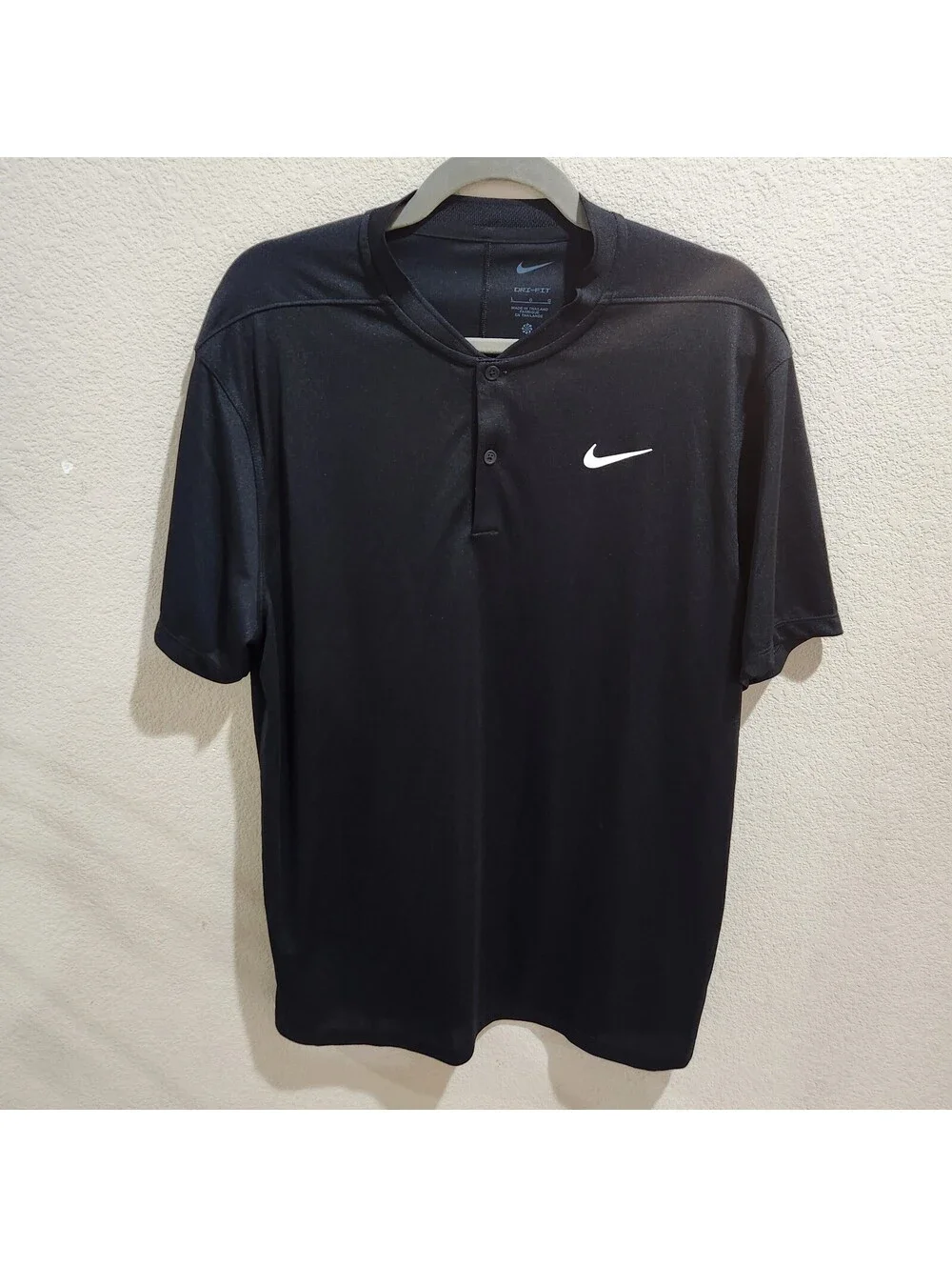 NIKE Dri-FIT Velocity Blade Color Black Golf Polo DH0838-010 Mens Size Large